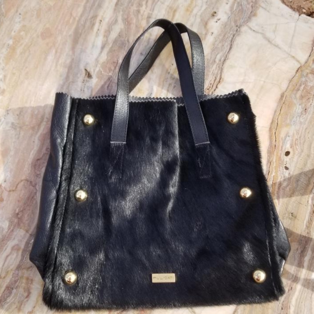 Pulicati Calf Hair Black Bag